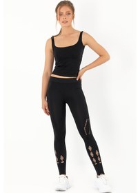 Resim Miofit File Detaylı Seamless Spor Tayt 