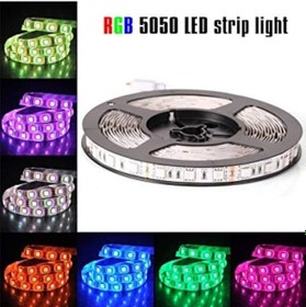 Resim Led Şerit Rgb Set 5 Metre Hazır Adaptörlü İç Mekan Model 