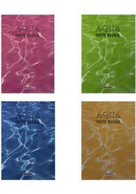 Resim Özgün Aqua 16.5 x 24 Karton Kapak Bloknot 50 Yp. Çizgili - 4 Adet 