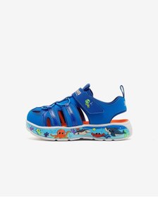 Resim Skechers Play Scene Splash Küçük Erkek Çocuk Mavi Sandalet 407041n Ltbl Mavi 