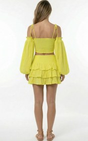 Resim Yolk Crop & Mini Skirt - 40 / Yeşil 