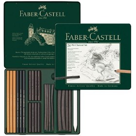 Resim Faber-Castell Pitt M.chrome İşlenmiş Kömür Seti 