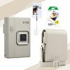 Resim Fujifilm Instax Mini Liplay Plus Sand Beige Fotoğraf Makinesi 20'li Film Çanta ve Kıskaç Hediye Seti 