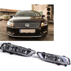Resim Volkswagen B7 Passat Sis Farı Çift Ampul Ve Duy Dahil Gündüz Farl Sağ Yolcu Tarafı 