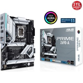 Resim ASUS Prıme Z690-a Ddr5 6000mhz(oc) Hdmı Dp M.2 Atx 1700p 