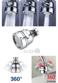 Resim Musluk Ucu Musluk Başlığı 3 Fonksiyonlu Krom Kubar Su Tasarruflu 360 Derece Döner RA414 Gri 