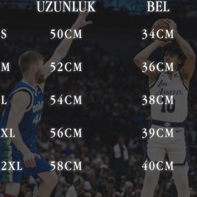 Resim Los Angeles Siyah Basketball Şort - 2XL 