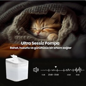 Resim Haustier Wf004 Akıllı Kedi Köpek Su Sebili Su Şelalesi Su Pınarı 