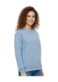 Resim Baglan Kadın Sıfıryaka Sweatshirt Taşlı Bgl-st05060 Mavi 