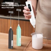 Resim Elektrikli Süt Köpürtücü El Tipi USB Şarj Edilebilir Kahve Köpürtücü Paslanmaz Çırpıcılarla, 3 Hız Ayarlı Köpük Yapıcı Kahve, Latte, Kapuçino, Sıcak Çikolata, Matcha, Yumurta için 