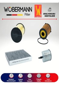 Resim Wöbermann Volvo S40 1.6 D2 Filtre Bakım Seti 2010-2012 E5 4'lü Karbonlu 