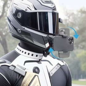 Resim Telefonlar & Kameralar için Motosiklet Kask Montajı - Silikon, Elektriksiz Spor Aksesuarı 