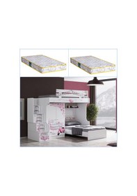 Resim Setaymobilya Ranza, Pisa Ranza Karyola 2 Kapaklı Dolap + 2 Adet Comfort Yatak 