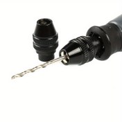 Resim Rotary Araçlar için Hızlı Değiştirme Chuck - Dayanıklı Alüminyum Alaşımı & Toz Metalurjisi, Kolay Sıkma/Açma, 0.5mm'den 3.2mm'ye kadar Shanklara Uyar, Paslanmaz Siyah Oksit Kaplama, Verimliliği Artırır, Rotary Araç Aksesuarı|Şık Tasarım|Mandren Diş Uyumluluğu 