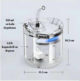 Resim Hpytech Otomatik Kedi Köpek Su Sebili , Akıllı Su Çeşmesi 