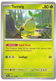 Resim Turtwig 010/162 - Temporal Forces - Pokemon Kartı Mint 