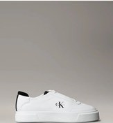 Resim Calvin Klein Jeans Basketbol Stili Düz Tabanlı Bağcıklı Deri-süet Erkek Siyah Sneaker Ym0ym01354-0gm Siyah 