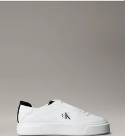 Resim Calvin Klein Jeans Basketbol Stili Düz Tabanlı Bağcıklı Deri-süet Erkek Siyah Sneaker Ym0ym01354-0gm Siyah 