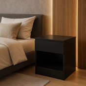 Resim Home Arya Siyah Gizli Bölmeli Tek Çekmeceli Komodin 