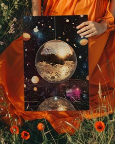 Resim Disko Topu No.2 Poster - 30x40cm / Siyah 