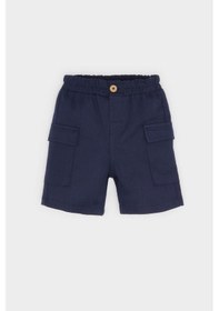 Resim DeFacto Erkek Bebek 2'li Takım Baskılı Kısa Kollu Tişört Beli Lastikli Şort E9032A525SMBG360 Bej 