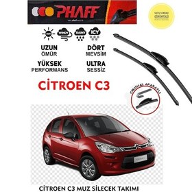 Resim Citroen C3 2003 Model Ön Muz Silecek Takımı Araca Özel Aparat 