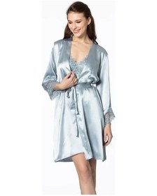 Resim Pierre Cardin 6'lı Kısa Gecelik Sabahlık Çeyiz Set 6040 Mist 001 