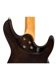 Resim New Orleans Fts240 Mat Koyu Kahve Solak Elektro Perdesiz Gitar 