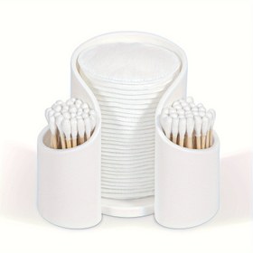Resim Pads ve pamuk çubukları için tutucu, Diş İpi Dispenseri, Banyo Aksesuarları için Depolama Organizatörü, Makyaj Organizatörü için Makyaj Masası, Banyo için Gerekli Eşya, Duş Caddileri 