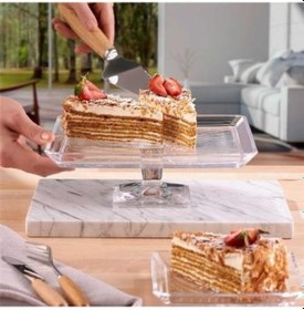 Resim Paşabahçe 950008 Madlen Ayaklı Dikdörtgen Servis Tabağı 