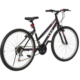 Resim Belderia Tec Eros 26 Jant 21 Vites Dağ Bisikleti 38 Cm Siyah / Pembe Siyah - Yeşil 