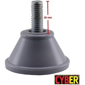 Resim M8X25 Civatalı Plastik Baza Ayak Gri 