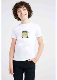 Resim Tshirthane Sarı Samba Illüstrasyon Type 2 Volkswagen Baskılı Unisex Çocuk B 