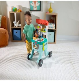 Resim Jlm95 Fisher-price Eğlen Ve Öğren 4ü 1 Arada Alışveriş Sepeti Yürüteç 
