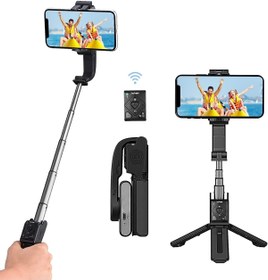 Resim JUNGLEE Isteady Q El Gimbal Sabitleyici Selfie Stick Çubuğu Ayarlanabilir Tripod Akıllı Telefon Için Uyumlu 