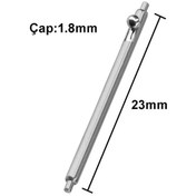 Resim Koodmax 50 Adet Paslanmaz Çelik Yaylı Otomatik Boynuzlu Kol Saati Kordon Pimi Susta - 1.8mm 23mm 