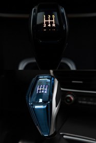 Resim STS Oto Aksesuar Şarjlı LED Işıklı Kristal 5 İleri Vites Topuzu – Modern & Şık Araba Aksesuarı 