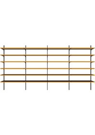 Resim 6 Katlı 4'lü Duvara Monte - Standart Market Rafı Mavi-30x95 Cm Mavi 