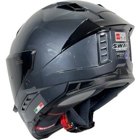 Resim Sway SW-868 Full Face Motosiklet Kaskı HD Grey 
