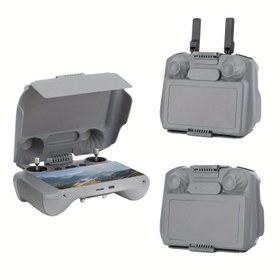 Resim 2-in-1 Ekran Koruyucu Güneşlik Kabuk DJI RC/RC 2 Uzaktan Kumanda Koruma Kılıfı DJI Air 3/Mini 3 Pro/Mavic 3/Mini 4 Pro Için 