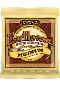 Resim Ernie Ball 2002 Earthwood 80/20 Bronze Medium Akustik Gitar Teli (13-56) 