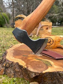 Resim Kam Knife Uzun Saplı Kamp Baltası Dövme Çelik 