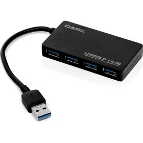 Resim Dark Connect Master 4 Port USB 3.0 USB Hub Çoklayıcı (DK-AC-USB341) 