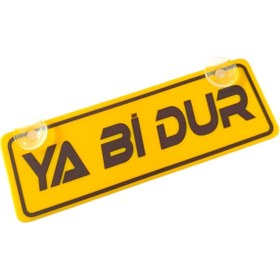 Resim Genel Markalar Ya Bi Dur Sari Dekor Plaka Vantuzlu Cam Susu 22X7 5Cm 