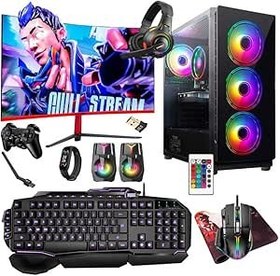 Resim Turbox Tx5291 i5 9400F 32GB Ram 1TB SSD 8GB RX580 27 inç 100Hz Curved Oyuncu Masaüstü Bilgisayarı 