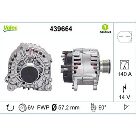 Resim ALTERNATOR 12V 140A GOLF VI 2,0TDI / FABIA 1,6TDI OCTAVIA 1,6 / 2,0TDI 