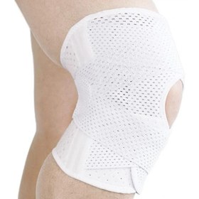Resim Pearl Shop Dizlik, Yumuşak Tek Nefes Alabilir Ultra Ince Diz Desteği Ter Emme Voleybol Için V Şekilli Askılar Basketbol Için (L) 