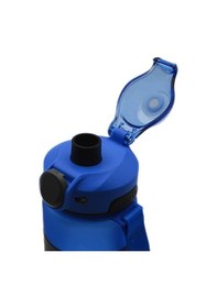 Resim Noki Su Matarası Tritan Auto Kapak Soft Touch Silikon Bantlı Askılı 750 Ml Mavi 