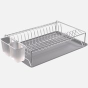 Resim Metaltex Dikdörtgen Tek Katlı Tablalı 40x27x10 cm Metal Bulaşıklık 