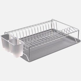 Resim Metaltex Dikdörtgen Tek Katlı Tablalı 40x27x10 cm Metal Bulaşıklık 